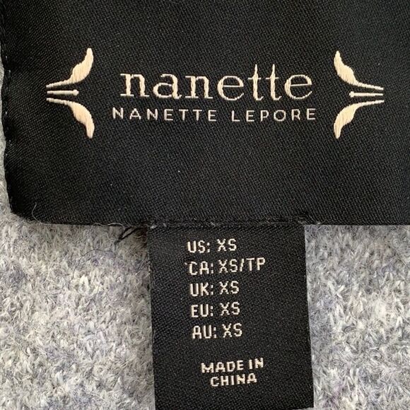 Nanette Lepore Wool Blend Cardigan Jacket Gray - Picture 4 of 5